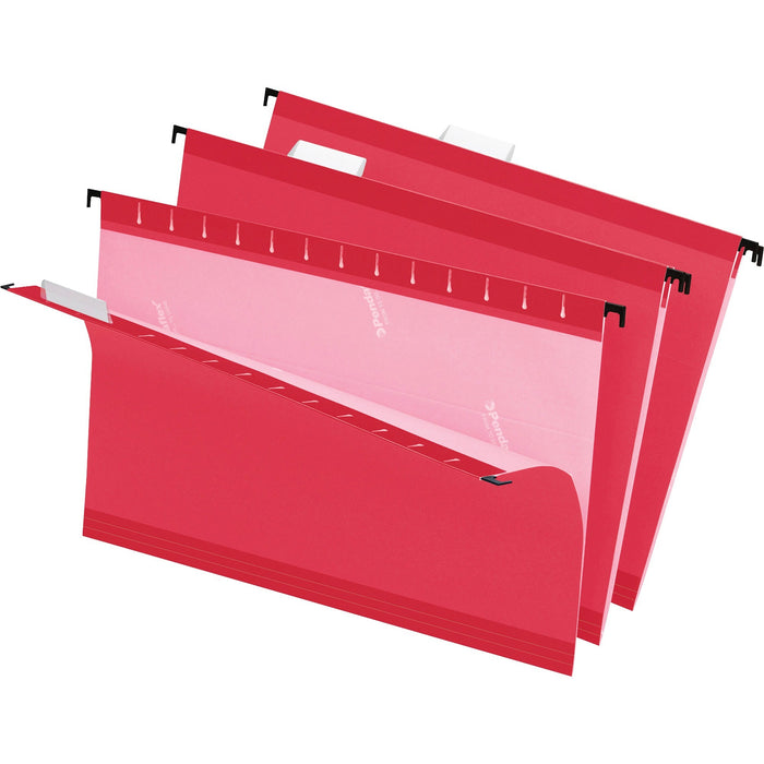 Pendaflex 1/5 Tab Cut Legal Recycled Hanging Folder - PFX415315RED