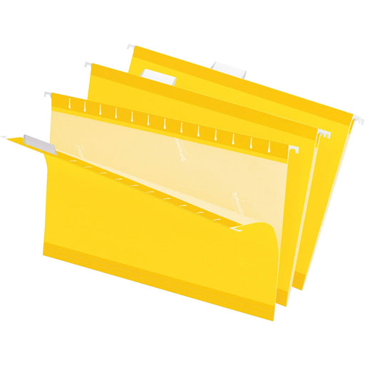 Pendaflex 1/5 Tab Cut Legal Recycled Hanging Folder - PFX415315YEL TOPS Products