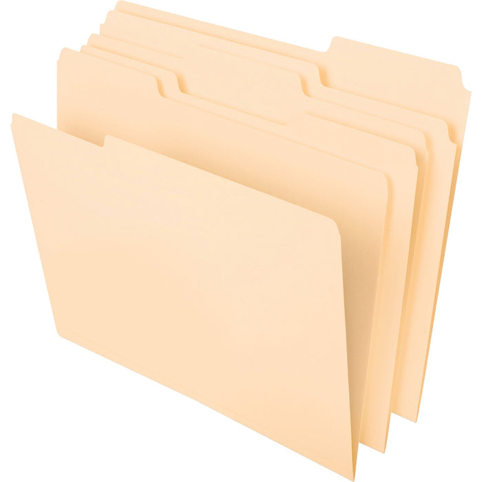 Pendaflex 1/3 Tab Cut Letter Recycled Top Tab File Folder - PFX48430