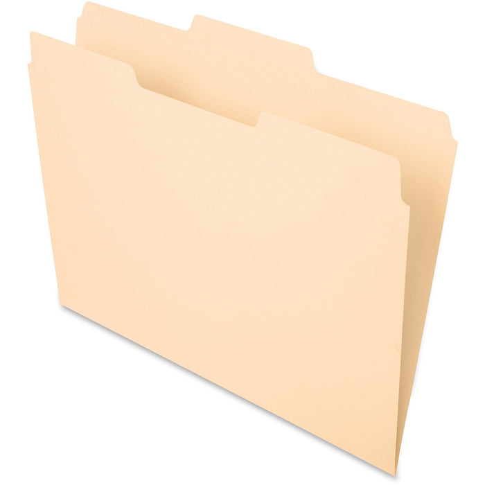 Pendaflex Essentials 1/3 Tab Cut Letter Recycled Top Tab File Folder - PFX752132