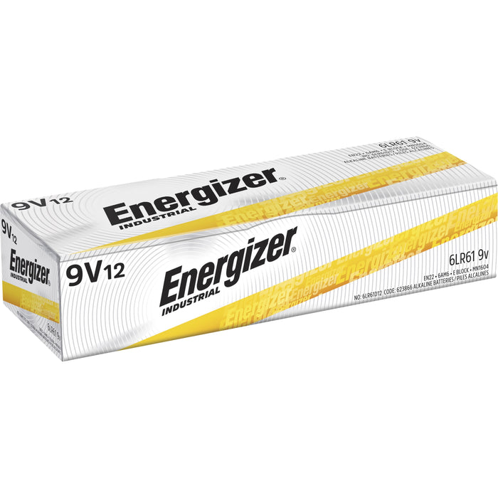 Energizer Industrial Alkaline 9V Batteries, 12 pack - EVEEN22