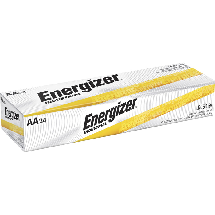 Energizer Industrial Alkaline AA Batteries, 24 pack - EVEEN91