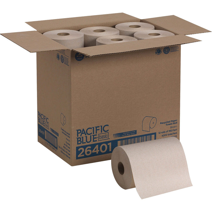 Pacific Blue Basic Recycled Paper Towel Roll - GPC26401