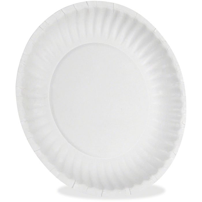Dixie Uncoated Paper Plates by GP Pro - DXE702622WNP6