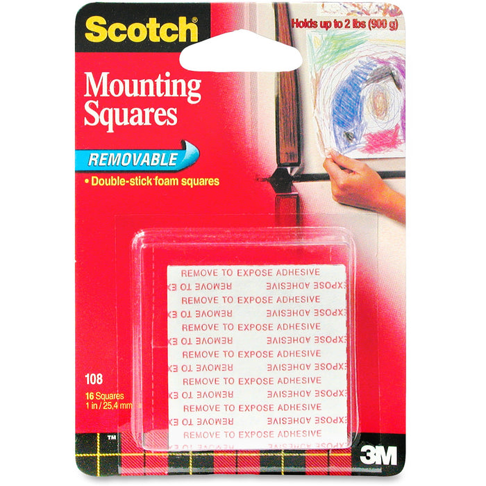 Scotch Double-stick Foam Mounting Squares - MMM108