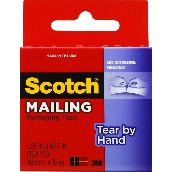 Scotch Tear-By-Hand Mailing Packaging Tape - MMM3841