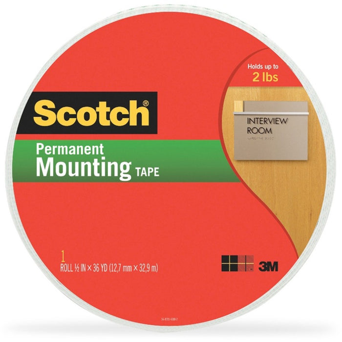 Scotch Double-Coated Foam Mounting Tape - MMM401612
