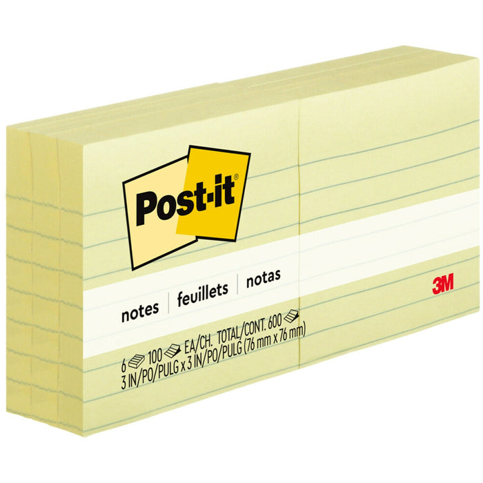 Post-it&reg; Lined Notes - MMM6306PK