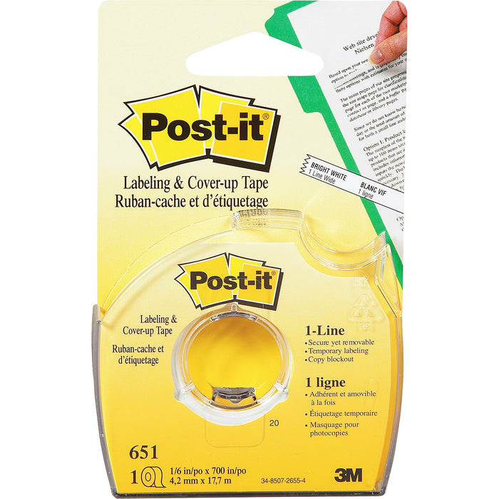 Post-it&reg; Labeling/Cover-up Tape - MMM651