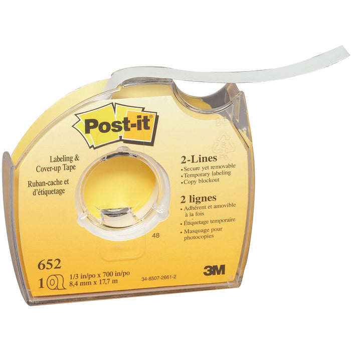 Post-it&reg; Labeling/Cover-up Tape - MMM652