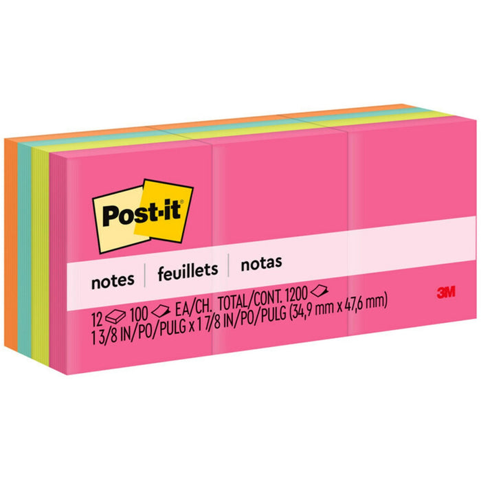 Post-it&reg; Notes Original Notepads - Poptimistic Color Collection - MMM653AN