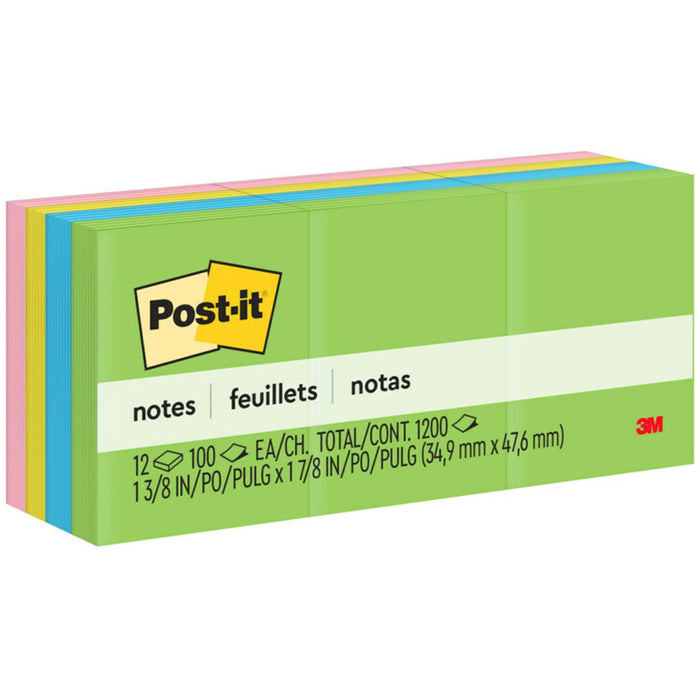 Post-it&reg; Notes Original Notepads - Floral Fantasy Color Collection - MMM653AU