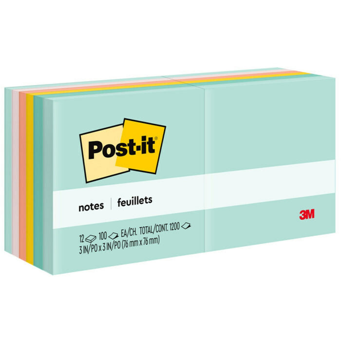 Post-it&reg; Notes - Beachside Caf&eacute; Color Collection - MMM654AST