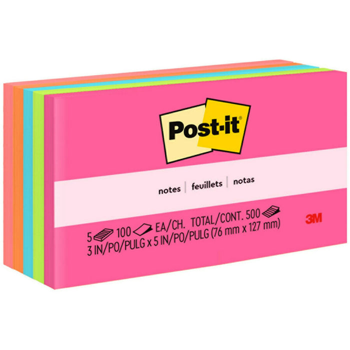 Post-it&reg; Notes Original Notepads - Poptimistic Color Collection - MMM6555PK