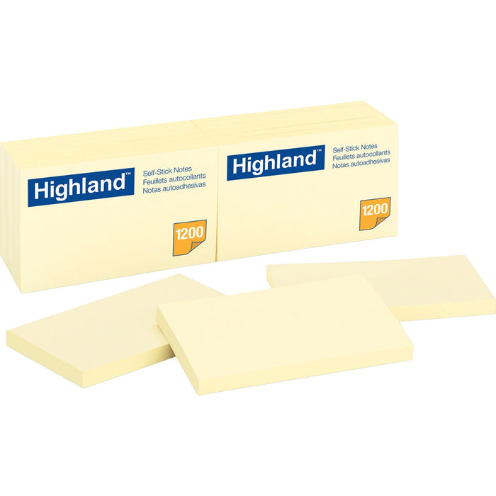 Highland Self-sticking Notepads - MMM6559YW