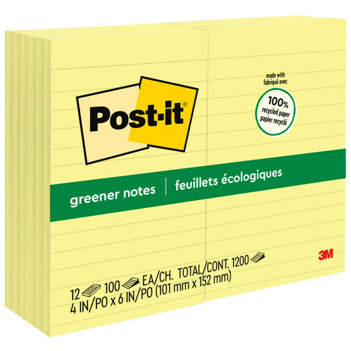 Post-it&reg; Greener Notes - MMM660RPYW