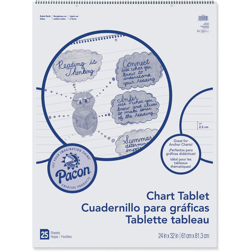 Pacon Ruled Chart Tablet - PAC74610 Pacon Corporation