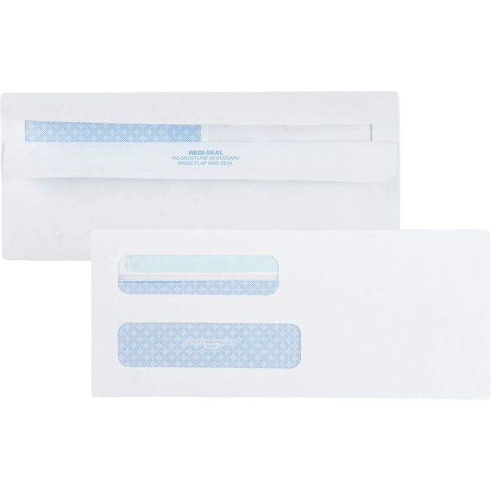 Quality Park No. 8-5/8 Double Window Security Tint Envelopes with Redi-Seal&reg; Self-Seal - QUA24539