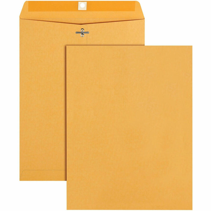 Quality Park 9-1/2 x 12-1/2 Clasp Envelopes with Deeply Gummed Flaps - QUA37893
