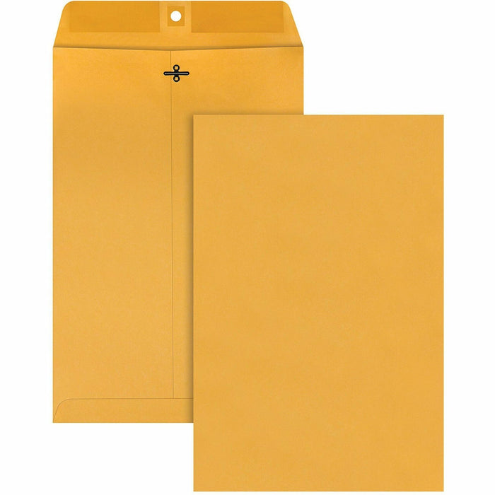 Quality Park 10 x 15 Clasp Envelopes with Deeply Gummed Flaps - QUA37898