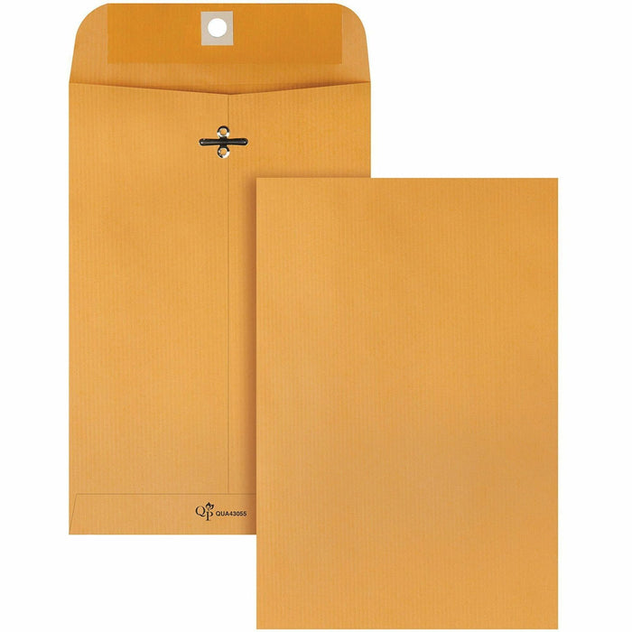 Quality Park 6 x 9 Park Ridge Clasp Envelopes with Deeply Gummed Flaps - QUA43055