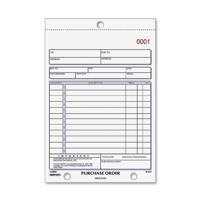 Rediform 2-part Carbonless Purchase Order Book - RED1L140