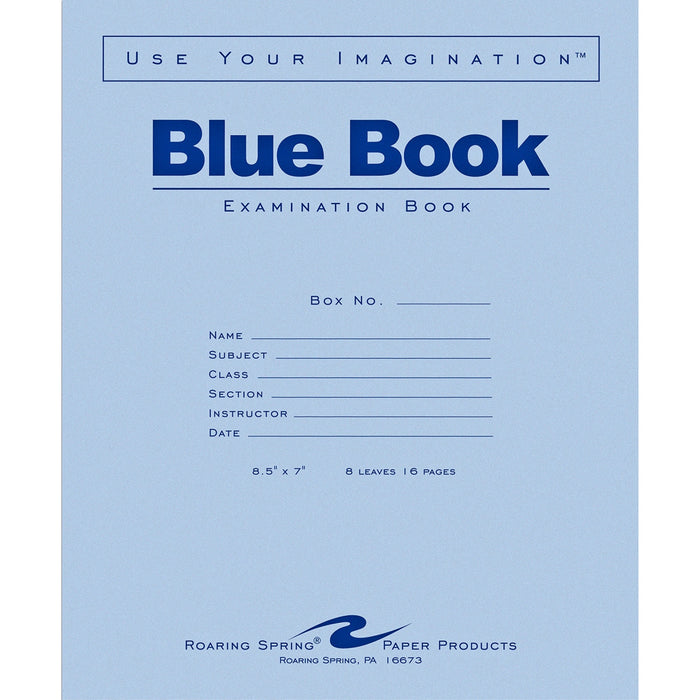 Roaring Spring Blue Book 8-sheet Exam Booklet - ROA77512