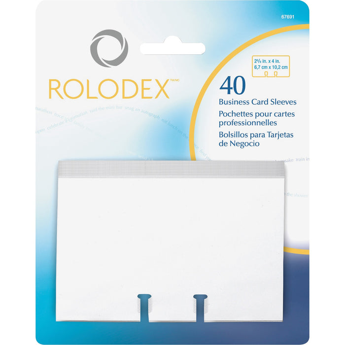 Rolodex Business Card File Refill Sleeves - ROL67691
