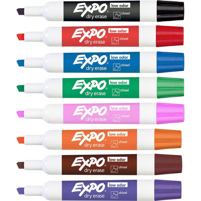 Expo Low-Odor Dry-erase 8-Color Marker Set - SAN80078