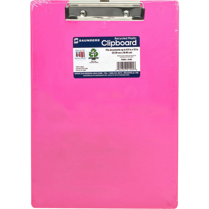 Saunders Neon Plastic Clipboards - SAU21594