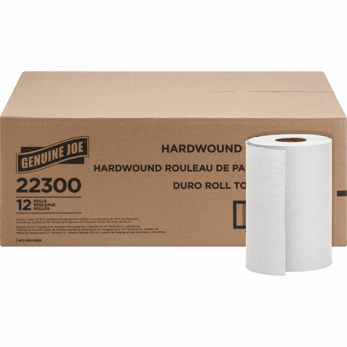 Genuine Joe Hardwound Roll Paper Towels - GJO22300