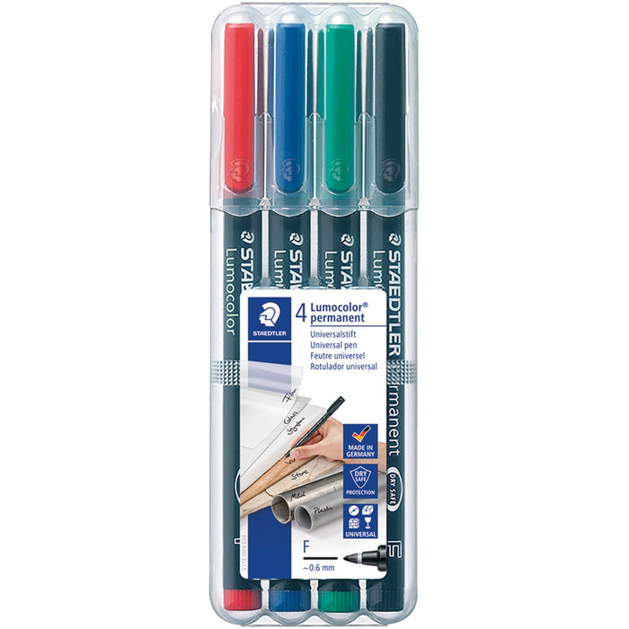 Lumocolor Quick-drying Fine Point Permanent Markers - STD318WP4