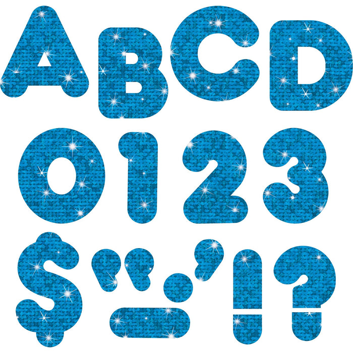Trend 4" Sparkle Uppercase Ready Letters Set - TEPT1617