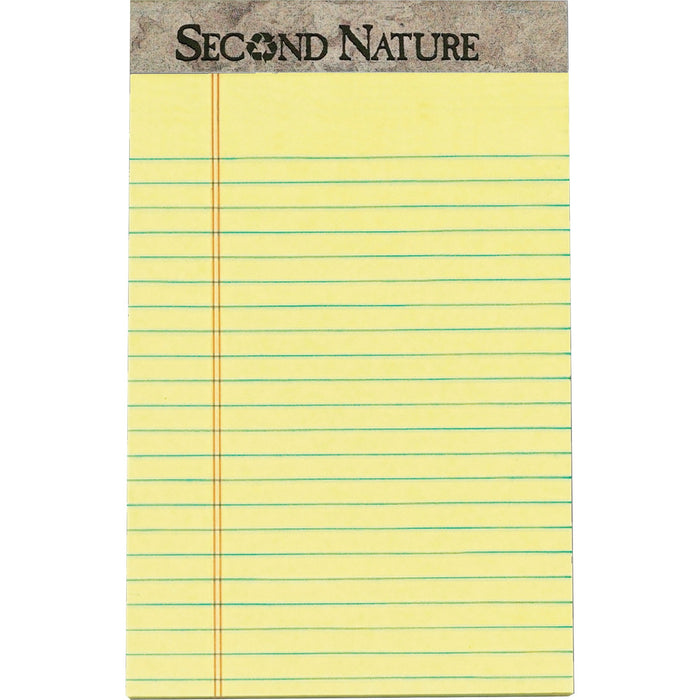 TOPS Second Nature Recycled Jr Legal Writing Pad - TOP74840