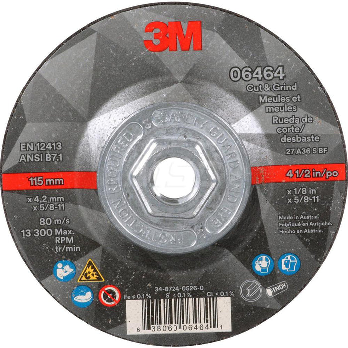 3M 7100245014 Depressed Center Wheel Type 27