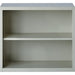 Lorell Fortress Series Bookcase - 34.5" Width x 13" Depth x 30" Height - 2 x Shelf(ves) - Light Gray - Powder Coated - Steel - Recycled