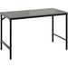 Safco Simple Study Desk - Neowalnut Rectangle, Laminated Top - Black Powder Coat Four Leg Base - 4 Legs x 45.50" Table Top Width x 23.50" Table Top Depth x 0.75" Table Top Thickness - 29.50" Height - Assembly Required - 1 Each