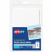 Avery Removable ID Labels - 5/8" Width x 7/8" Length - Removable Adhesive - Rectangle - White - Paper - Self-adhesive - 40 / Sheet - 1050 / Pack