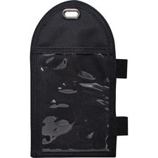 Advantus Vertical Badge Holder - Support 2.25" x 3.50" Media - Vertical - Metal - Black - Durable - 12 / Box