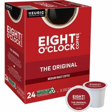 Eight O'Clock K-Cup Original Coffee - Compatible with Keurig Brewer - Medium - K-Cup - Original, Arabica - 24 / Box