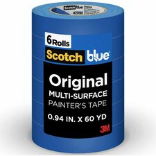 ScotchBlue Multi-Surface Painter's Tape - 60 yd Length x 0.94" Width - Blue - Paper - 6 / Pack