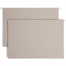 Smead TUFF Legal Recycled Hanging Folder - 8 1/2" x 14" - 2" Expansion - Top Tab Location - 14 pt. - Steel Gray - Tear Resistant - 10% Recycled - 18 / Box