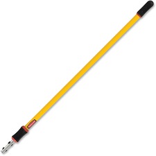 Rubbermaid Commercial 4'-8' Quick Connect Extension Pole - 96" Length x 1.40" Diameter - Yellow - Aluminum - 1 Each
