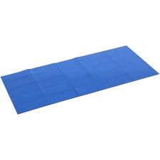 MasterVision 2" Magnetic Dry Erase Strips - 0.88" Length x 2" Width - Blue - For Board, Color Coding - 25 / Pack
