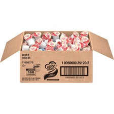 Coffee mate Original Nondairy Liquid Creamer Singles - Original Flavor - 0.38 fl oz (11 mL) - 180 Serving - 180 / Carton