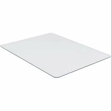 Lorell Tempered Glass Chairmat - Floor, Pile Carpet, Hardwood Floor, Marble - 36" Length x 46" Width x 0.250" Thickness - Rectangular - Tempered Glass - Clear - 1 Each
