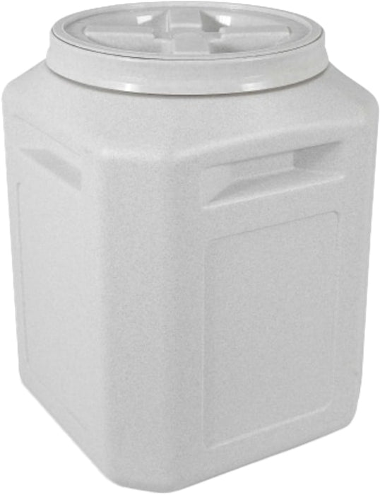 Vittles Vault 4330 Pet Food Container, 30 lb Capacity, Plastic, Granite Stone, Airtight, Twist Cover/Lid, 14 in L