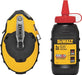 DEWALT DWHT47374L/144 Chalk Reel Kit, 4 oz Chalk Capacity, 100 ft L Line, 3:1 Gear Ratio