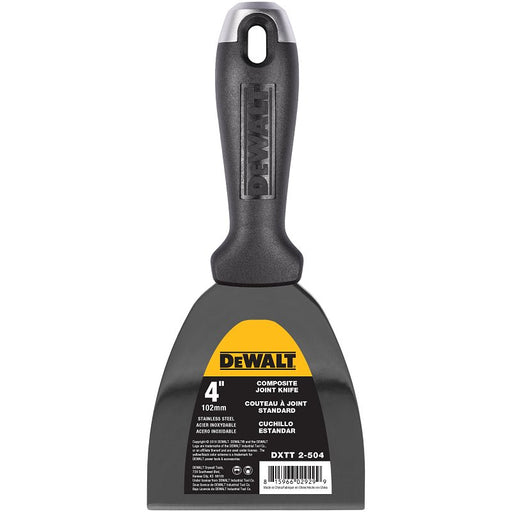 DEWALT DXTT-2-504 Joint Knife, 4 in W Blade, Stainless Steel Blade, Precision Ground Blade, Composite Handle