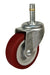 Dh Casters C-LI40GRPUS Swivel Caster, 7/16 x 1-1/2 in Plate, 4-3/4 in H Dimensions, 4 in Dia Wheel, 1 in W Wheel, 150 lb